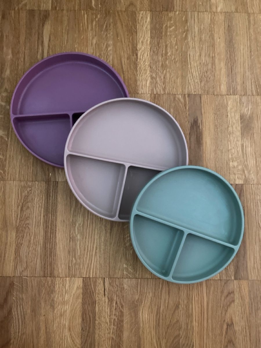Teller: Set 3xTeller mit Fächern Silicon – Gebraucht aus Basel von edy_78pd
