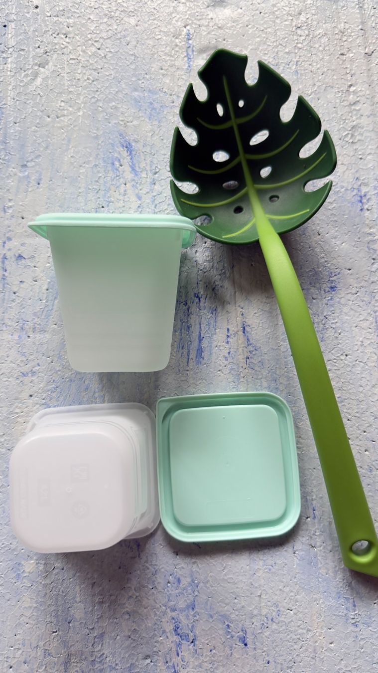 Cucchiai: Schöpfkelle "Jungle Spoon" + Vorratsdosen mit Deckel – Nuovo (secondo la descrizione) da Bern venduto da lac_8m2r 1
