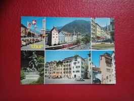 Chur Graubünden mehrbildrig Altstadt mit Eisenbahn