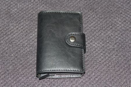 schwarz RFID Block Leder Karten etui