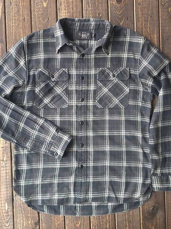 RRL Double RL Karo Black Brown Offwhite