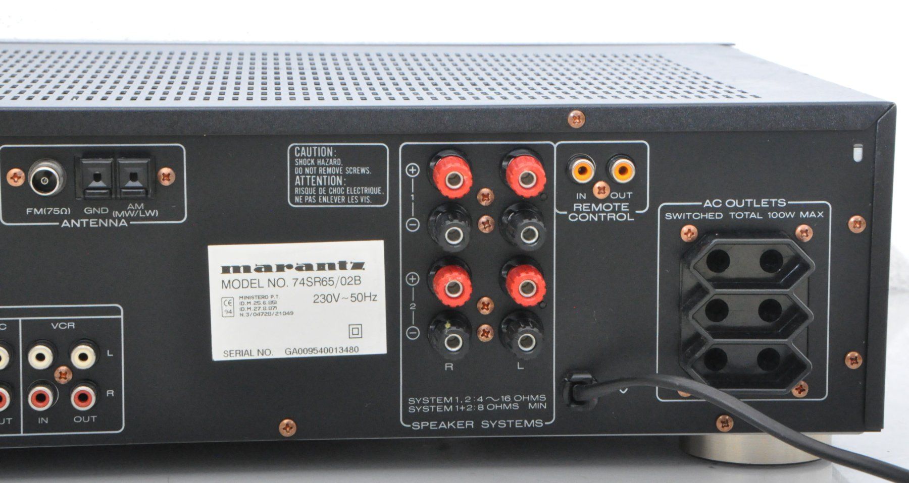 Marantz Ricevitori: Marantz SR-65 Stereo RDS Receiver-Verstärker.. – Usato da Oberglatt ZH venduto da Kumar2 5