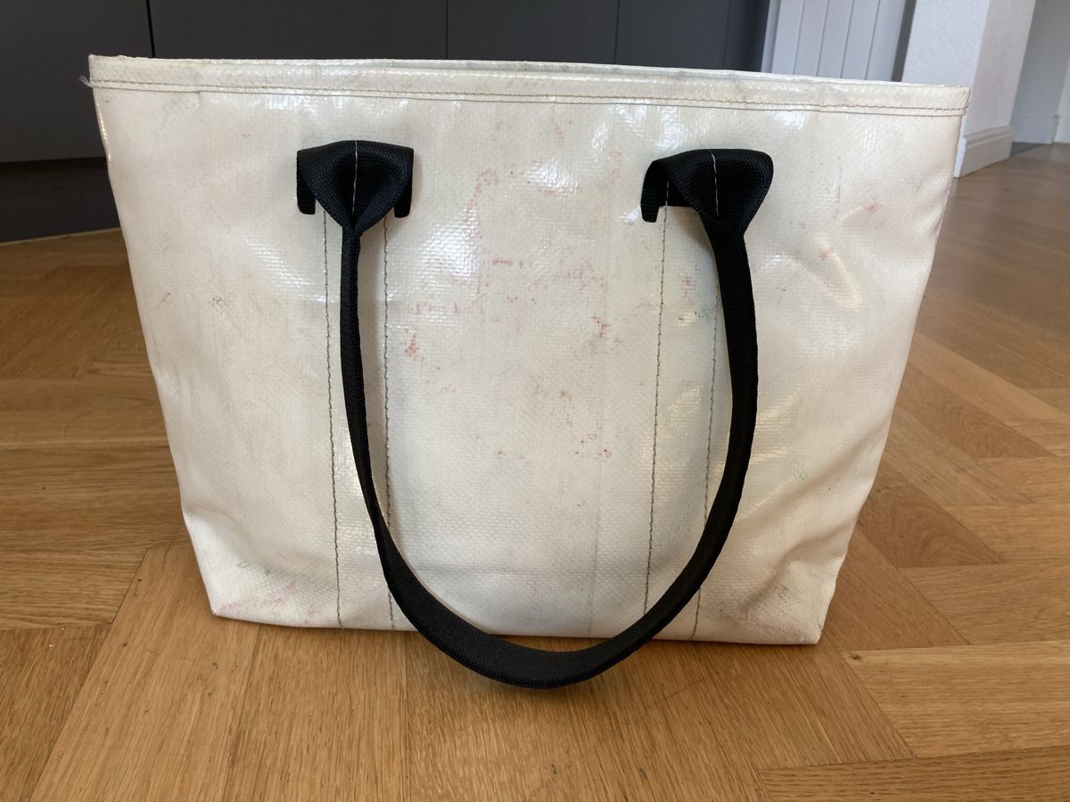 Freitag Borse: FREITAG Tasche weiss / orange – Usato da Winterthur venduto da Wandelbar 4