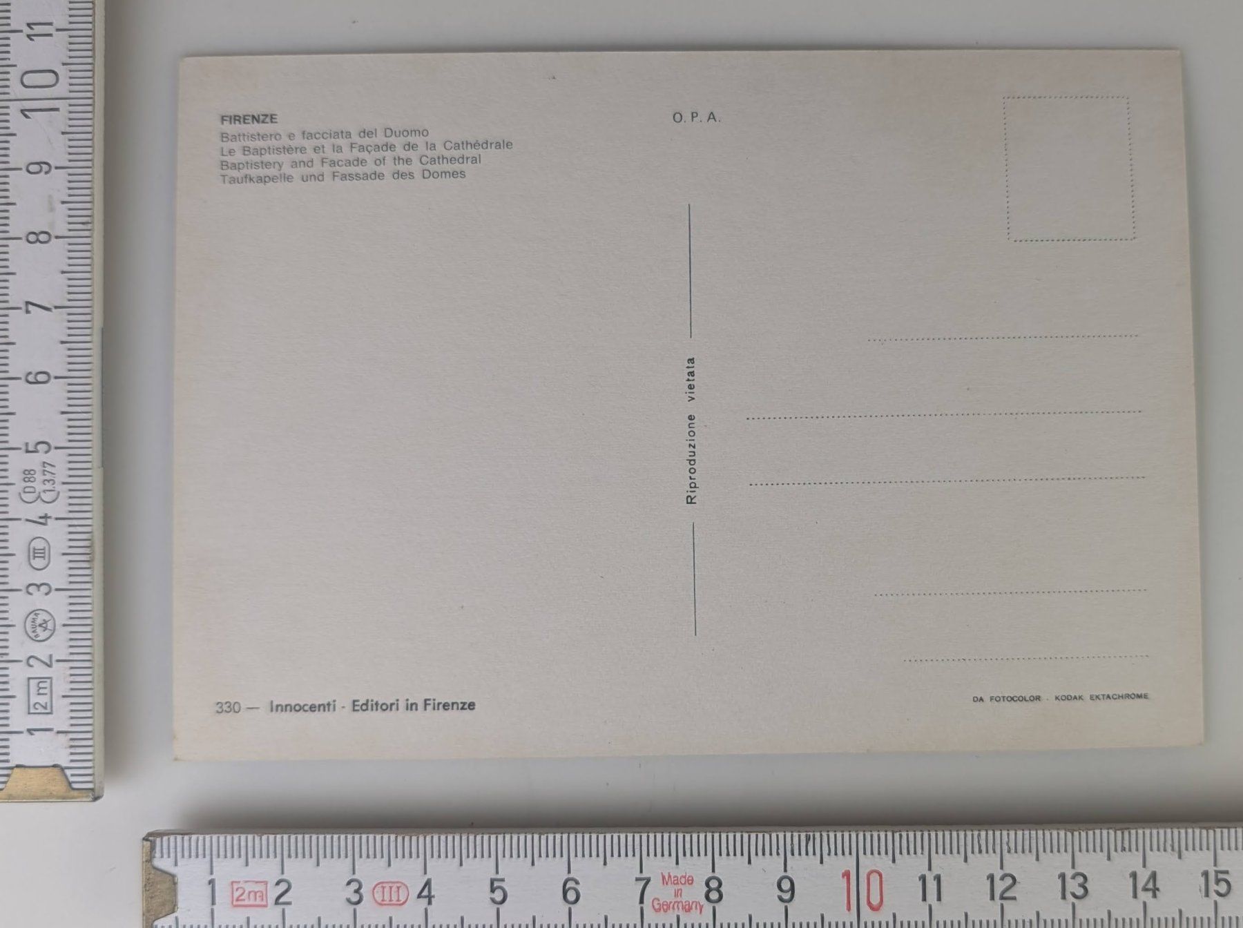 Cartoline postali: Originale, alte Ansichtskarte von Florenz, ungebraucht – Nuovo (secondo la descrizione) da Zürich venduto da 1.Simon 1