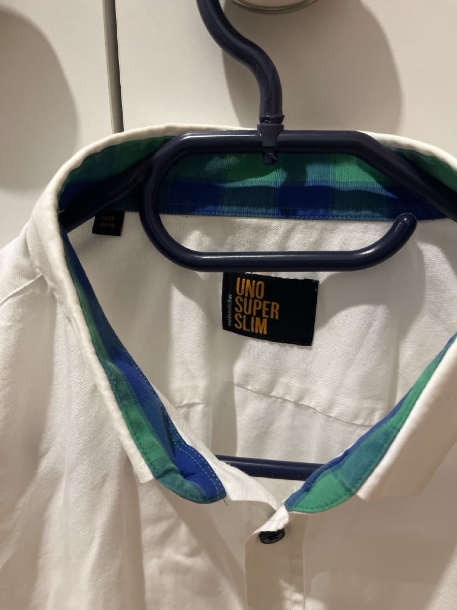Camicie: Seidenstocker Super Slim Herren Hemd, Grösse 41 – Usato da Zwillikon venduto da Traktorjoe 2