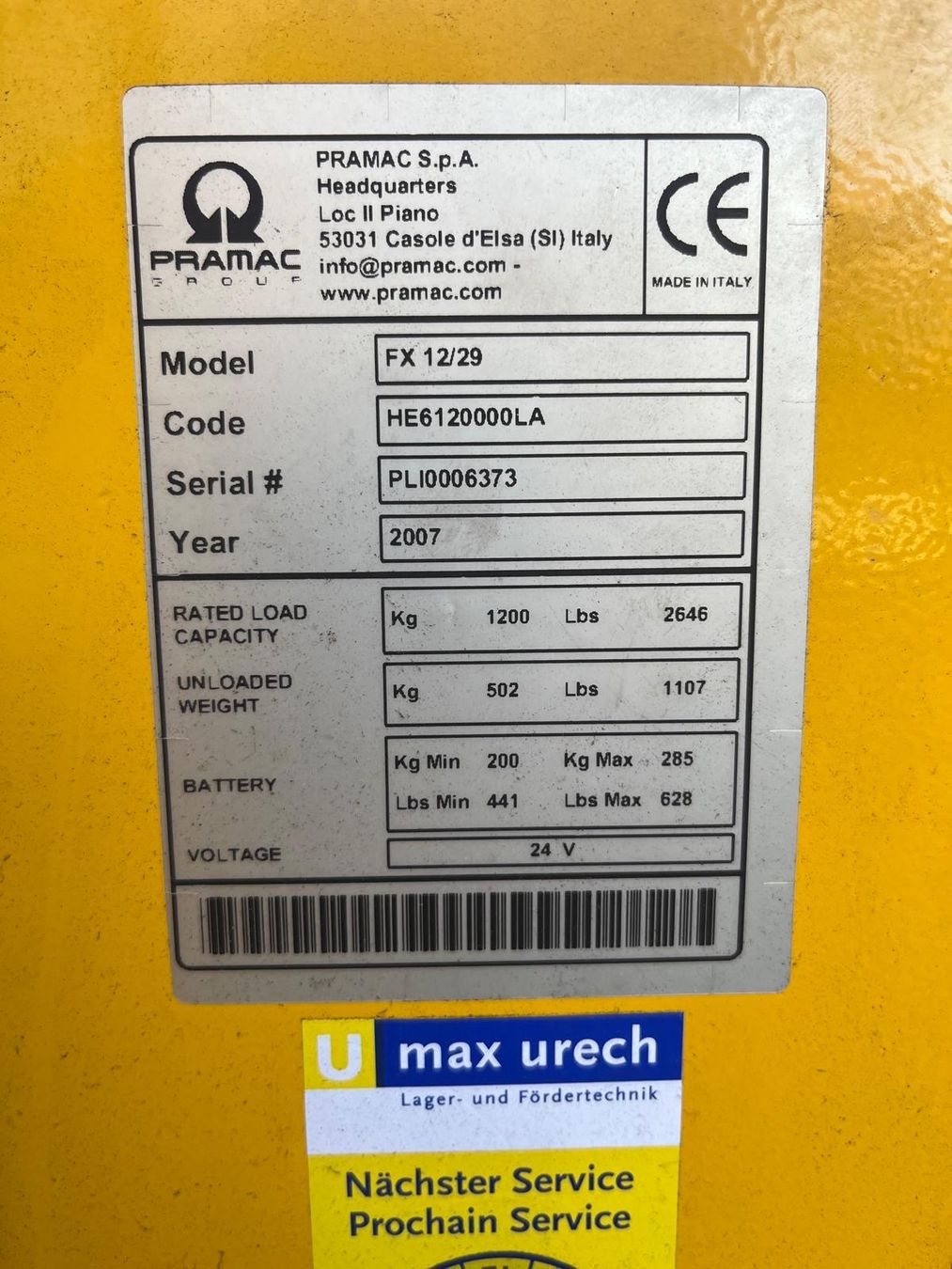 Gabelstapler & Hubwagen: Hochhubwagen FX 12/29 – Gebraucht aus Winterthur von ant_d7jl 5