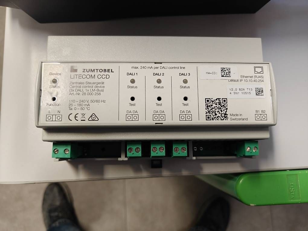 Alimentazione elettrica: Zumtobel Litecom CCD (28 000 258) – Usato da Odogno venduto da Aron.Stocker