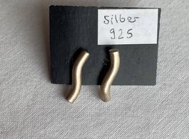 Silber Ohrstecker 925 matt