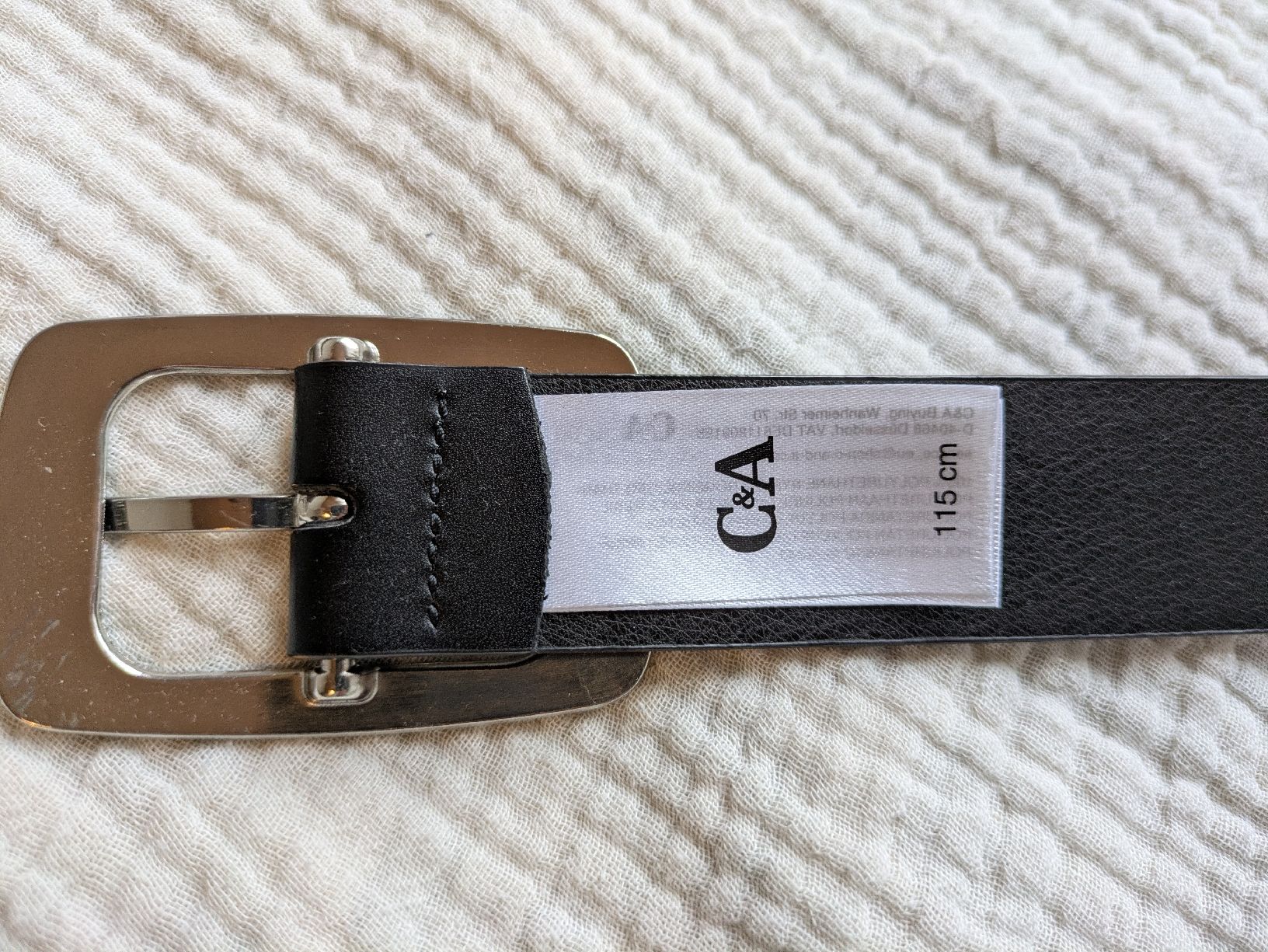 Cinture: Gürtel schwarz, C&A, 115 cm, neu – Nuovo (secondo la descrizione) da Burgdorf venduto da Mikewalther 1