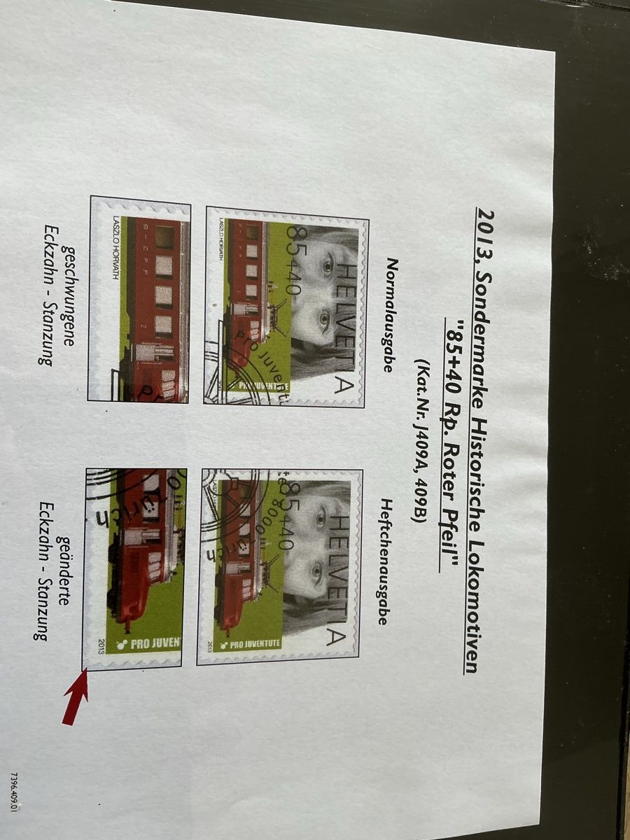 Tutti i francobolli: Schweizer Briefmarken "Pro Juventute" 2013, Abart – Usato da Hedingen venduto da Juniswiss 1