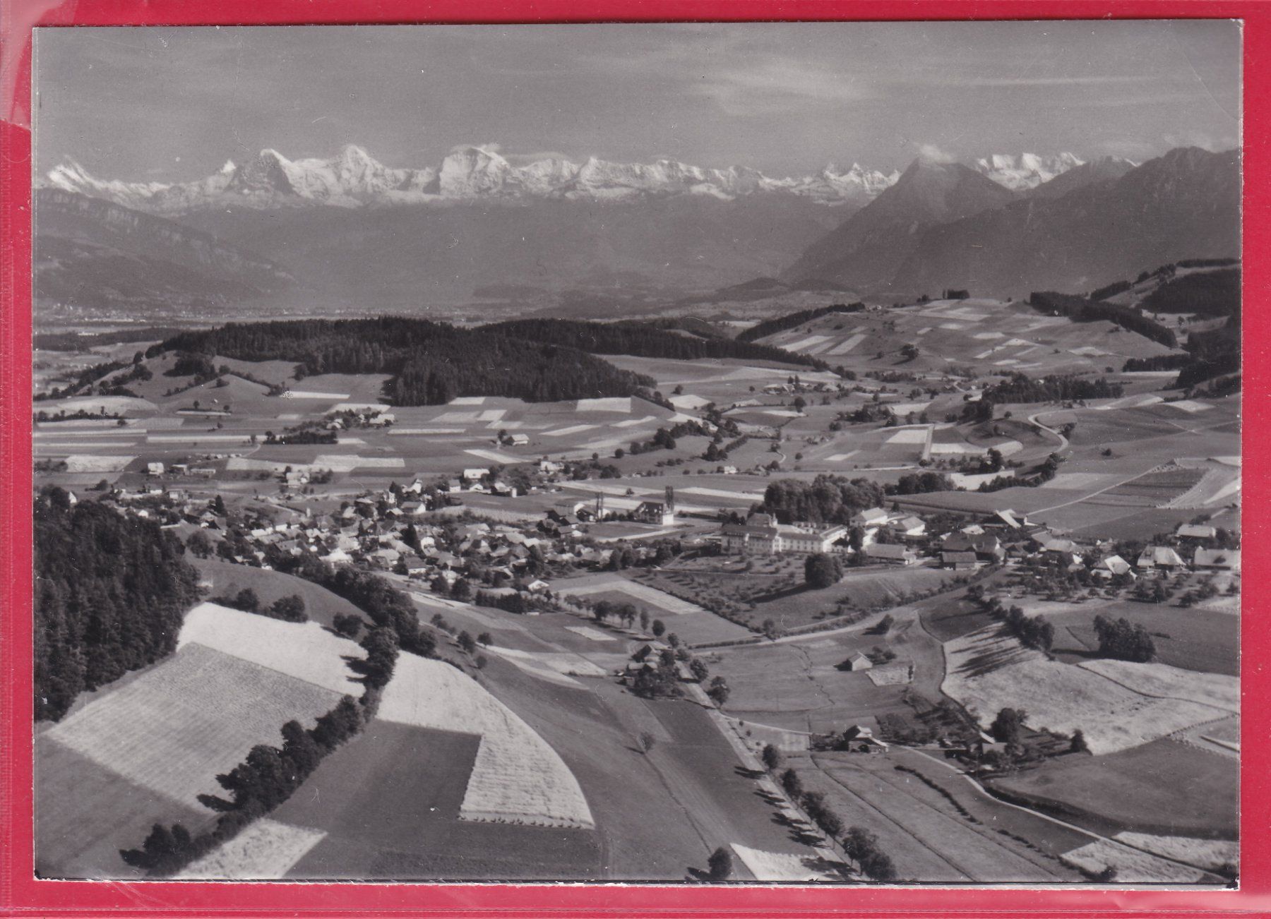 Cartoline postali: RIGGISBERG MIT BERNER - ALPEN – Usato da Oberrieden venduto da Gebirgsstelze