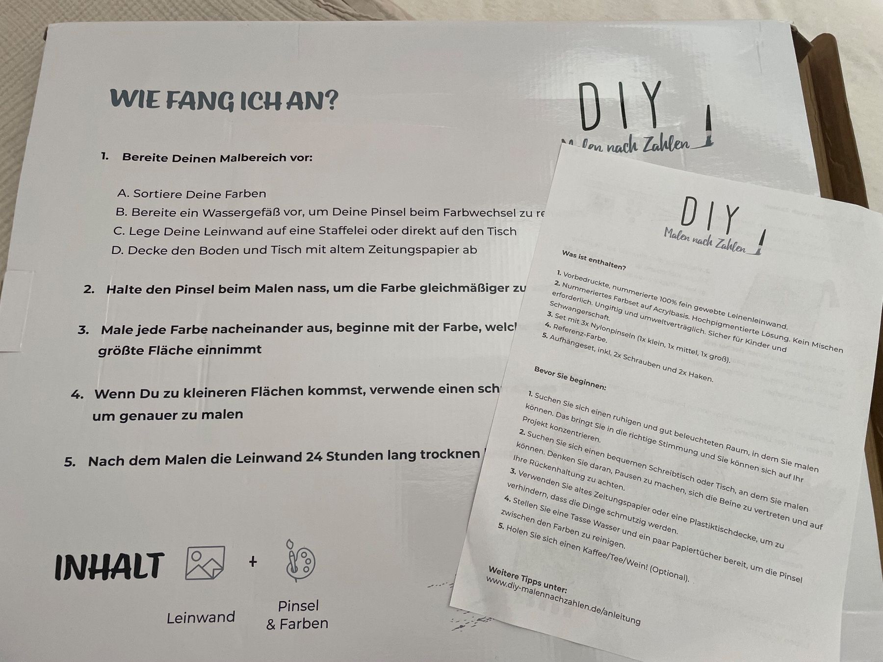 Kit bricolage: Set Leinwand Malen nach Zahlen DIY – Nuovo e nell'imballaggio originale da Nidau venduto da sve_2thh 3