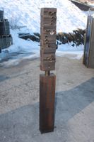 Holz/Messing Skulptur, Willi Gutmann