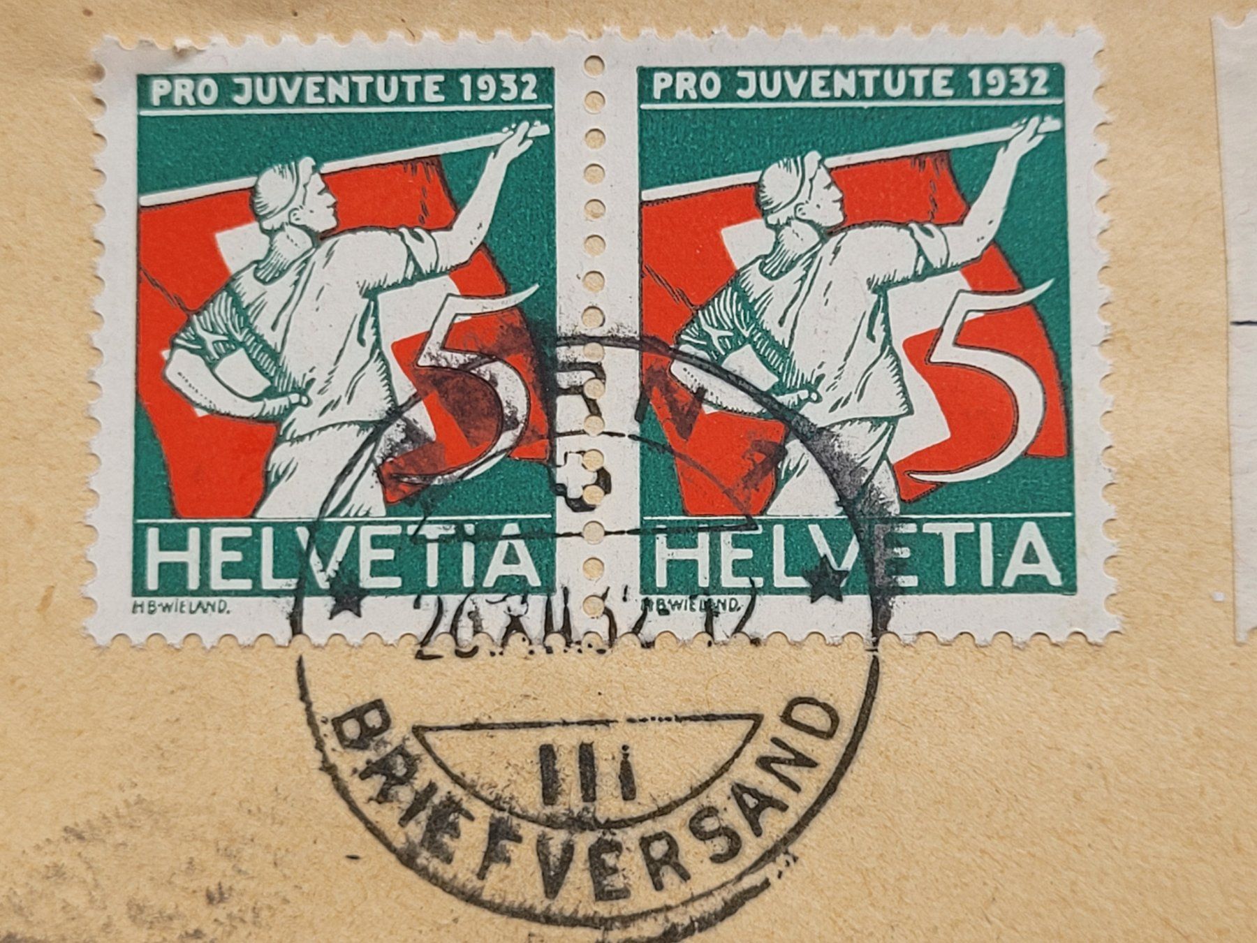 Alle Briefmarken: 1932 PJ obl. BERN 26.XII.32 "Exprès" – Gebraucht aus Colombier NE von Colombier 2