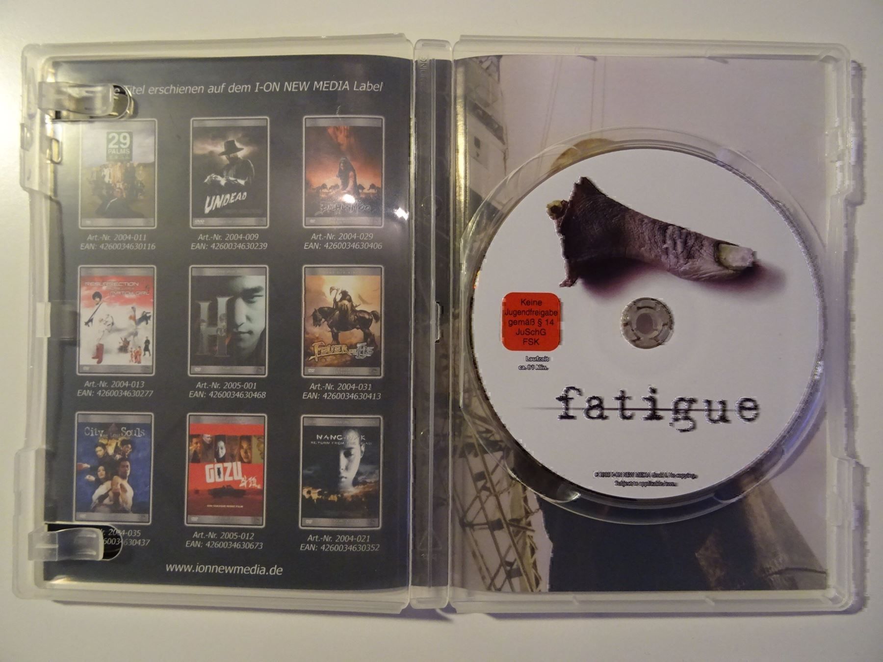Alle DVDs: Fatigue – Gebraucht aus Erstfeld von Mario_boe0 1