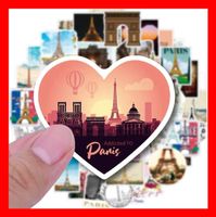 Paris Eiffelturm Frankreich Stadt der Liebe 50 tl Stickerset