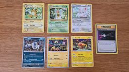 Vintage Pokémon Karten: Raichu, Beedrill, Rapidash usw.