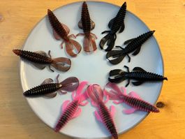 10 Swimbait-Shrimp-5D MultiTec Köder - sehr fängig - neu!!!