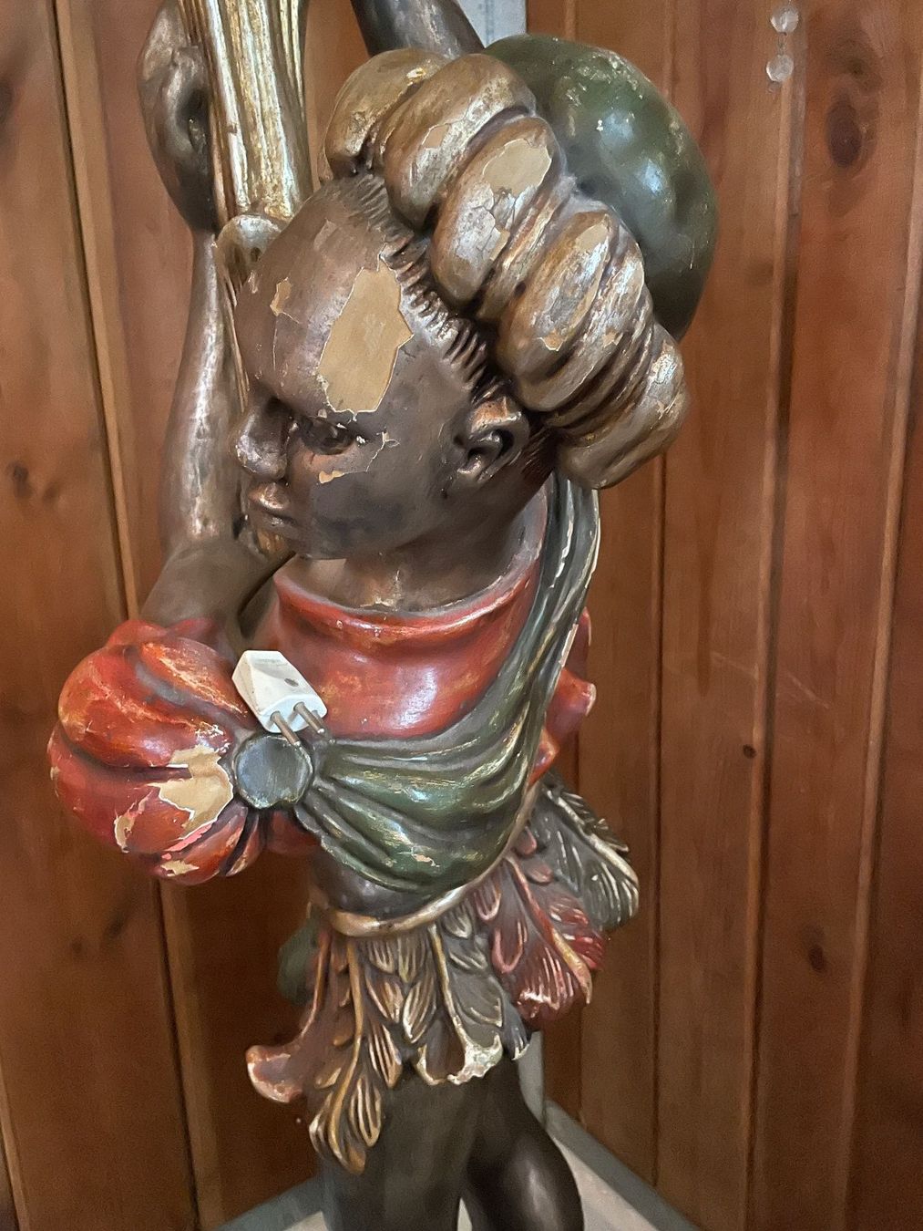Lampade: Antike grosse Kolonial Stehlampe mit Lüster – Usato da Volketswil venduto da rubin74 3
