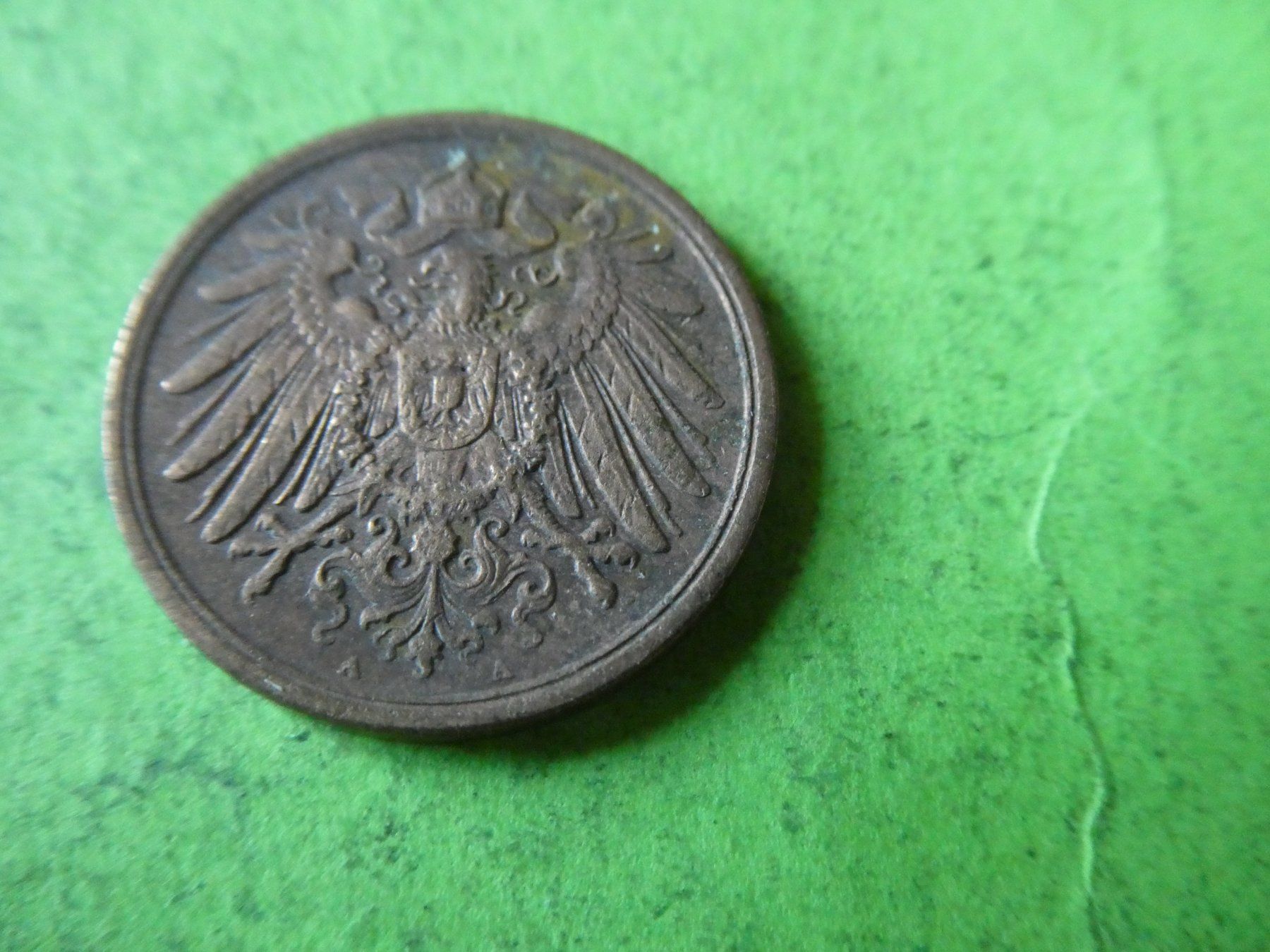 Tutti le monete: Dt. Reich 1916 A, 2 Pfennig – Usato da Hinterforst venduto da Rohusri 1