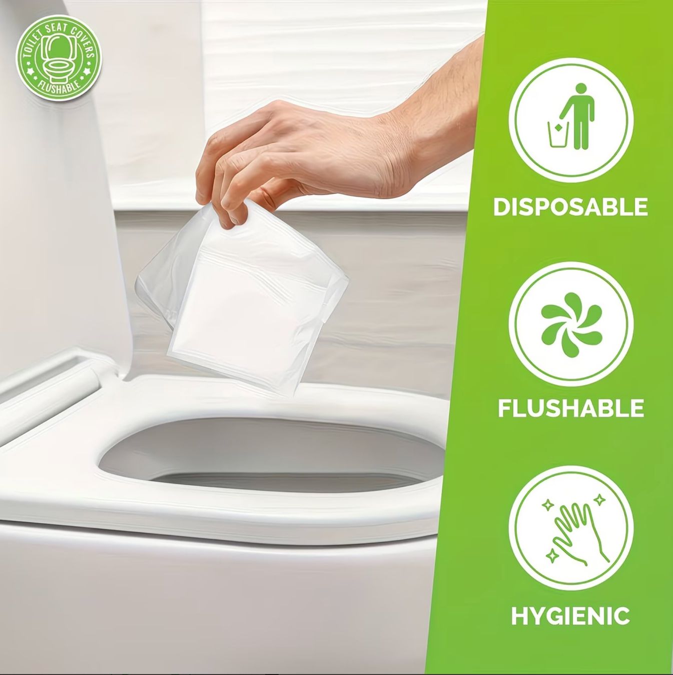 WC: Einweg WC-Sitzauflagen – Nuovo e nell'imballaggio originale da Reinach BL venduto da Deinfashion 3