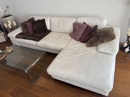 Sofa Weiss Leder