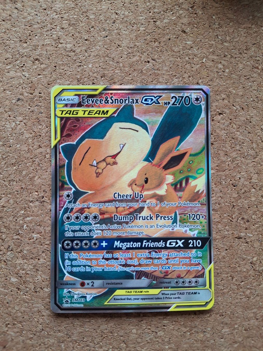 Pokémon Sammelbilder & Trading cards: Eevee & Snorlax GX Tag Team SM169 – Neu (gemäss Beschreibung) aus Seedorf UR von RandyW