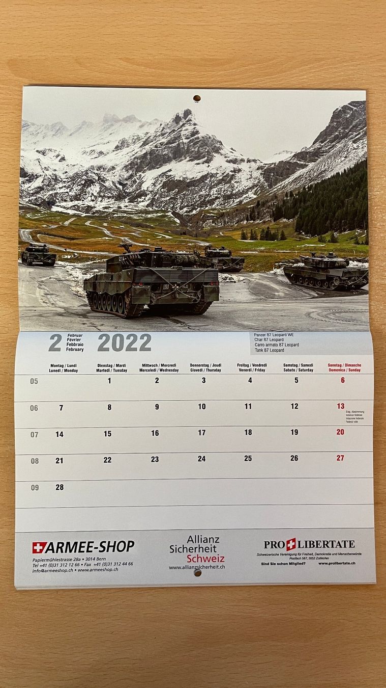 Calendriers: Schweizer Armeekalender 2022 – Neuf (Voir description) à Glattfelden par cybermaxx 1