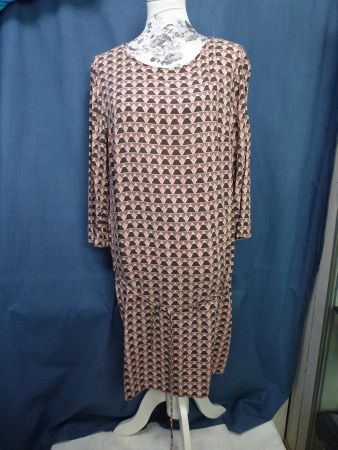 CASUAL KLEID MIT ODER OHNE GÜRTEL GR 38 VISCOSE HALBARM