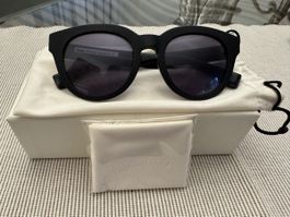Stylische Sonnenbrille PREGIATA in Mattschwarz