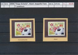 2008 "Hopp Schwiiz" - Abart: doppelte Fans, ** postfrisch