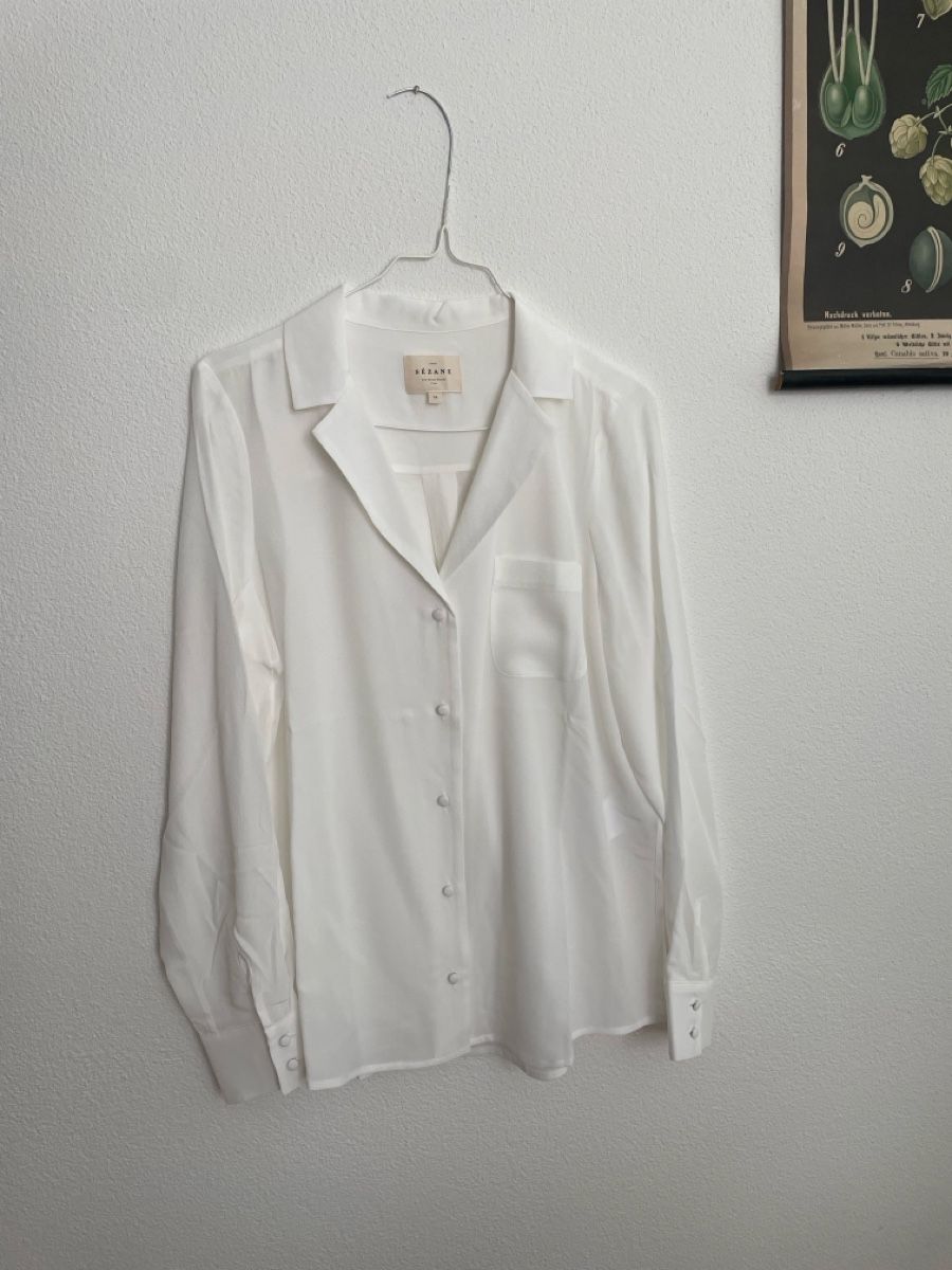 Sezane Blusen: Sezane Damen Bluse Weiss Gr. 36 – Neu und originalverpackt aus Zürich von frtoll