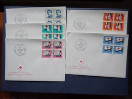 1963 Pro Patria FDC im 4er Block illustriert - Adresslos