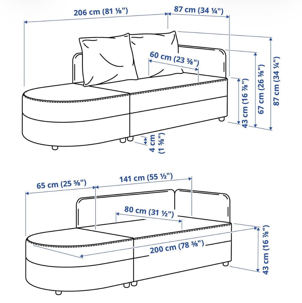 Sofas: Oranges 2er-Bettsofa mit Stauraum – Gebraucht aus Kriens von anj_d6rj 6