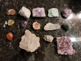 Diverse schöne Steine