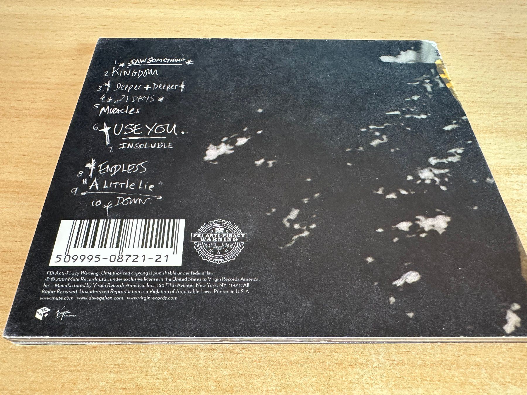 CD: Dave Gahan – Hourglass – Usato da Rikon im Tösstal venduto da Alpenmutz 1