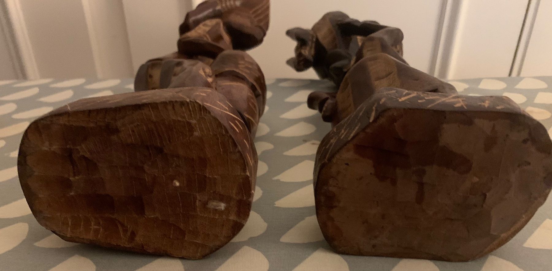 Sculptures & Statues: Deux statuettes en bois sculpté artisanat – D'occasion à thonex par begochiqui 7