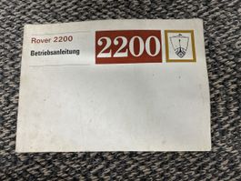 Rover 2200 Betriebsanleitung Handbuch Auto Oldtimer Automobi