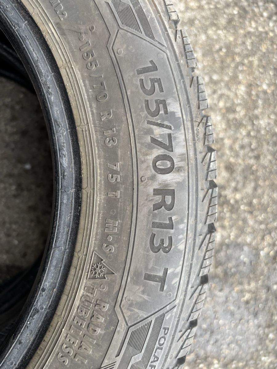 Pneumatici & Ruote complete: 2 M+S Pneus 155/70R13T – Usato da Engelburg venduto da schrotti02 5