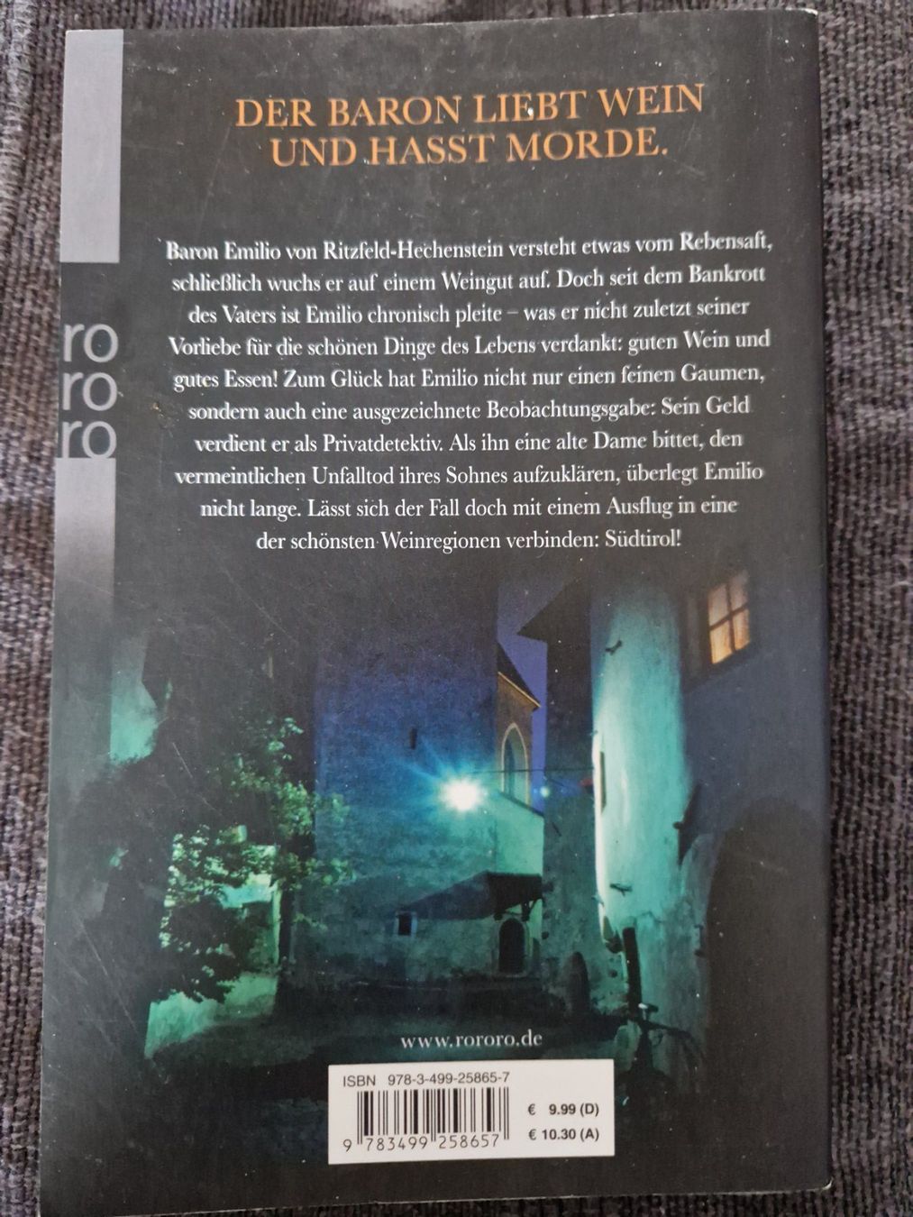 Libri: Michael Böckler Tod oder Reben Weinkrimi Südtirol – Usato da Neuhausen am Rheinfall venduto da Alchimista 1