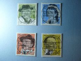 1990 Porträtmarken 801-804 ET Vollstempel