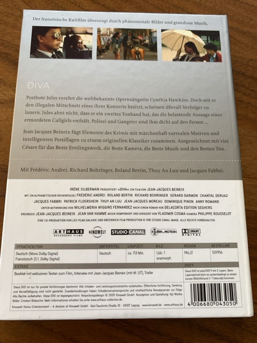 Tutti i DVDs: DVD Diva - Arthaus Collection Nr. 38 – Usato da Dübendorf venduto da Ekamo 1