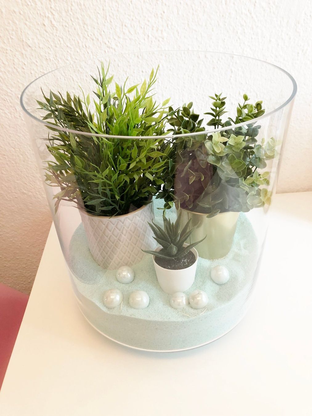 Interio Vase & Récipients: Dekovase mit Dekoblumen und Sand – Neuf (Voir description) à Glattbrugg par Ariel012