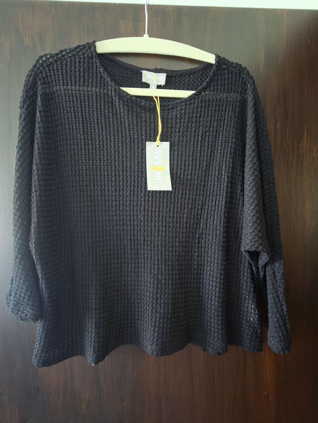 Pullover & Sweatshirts: Schwarzer Damen Pullover Waffelstrick Gr. M NEU – Neu (gemäss Beschreibung) aus Altishofen von tammy05