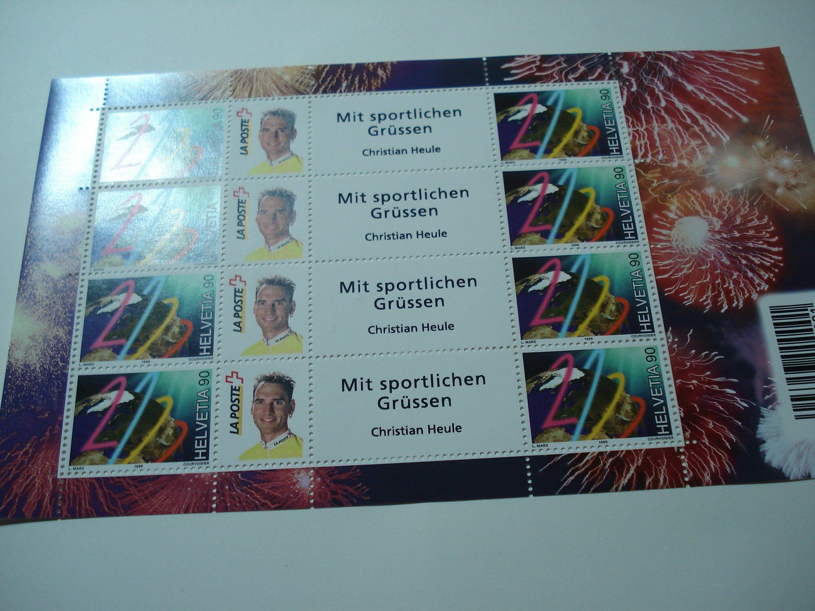 Tutti i francobolli: Bogen  Milleniumsmarken 1999 **, Swiss Post Team Chr. Heule – Usato da Niederwil AG venduto da morostahu
