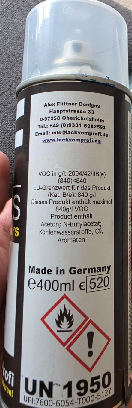 Farben: Autolack Sprühdose Farbcode 4513 Dunkelviolett Basislack – Gebraucht aus Olten von CosyF 1