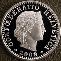 20 Rappen 2009 stgl. / aus Münzsatz