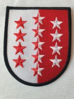 Vintage Badge Wappen Kanton Wallis ST. GALLER STICKEREI