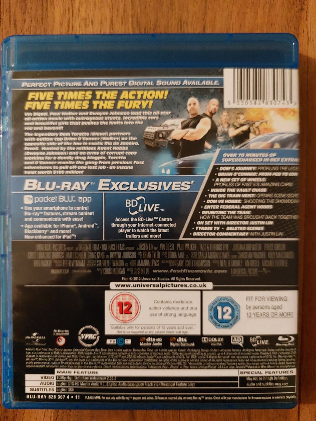 Tutti i DVDs: Blu Ray - Fast & Furious 5 – Usato da Rheinfelden venduto da FilmAuktion 1