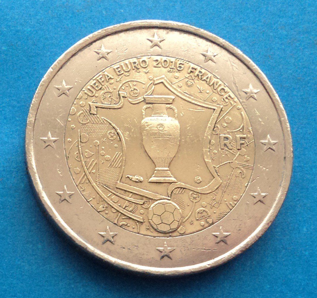 Tutti le monete: Frankreich: 2 Euro UEFA 2016, SS – Usato da Basel venduto da maripas17